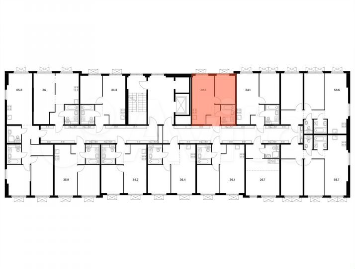 1-к. квартира, 32,5 м², 2/16 эт.