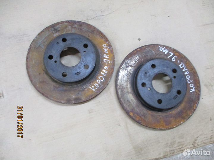 Тормозной диск передний Тойота Королла 150