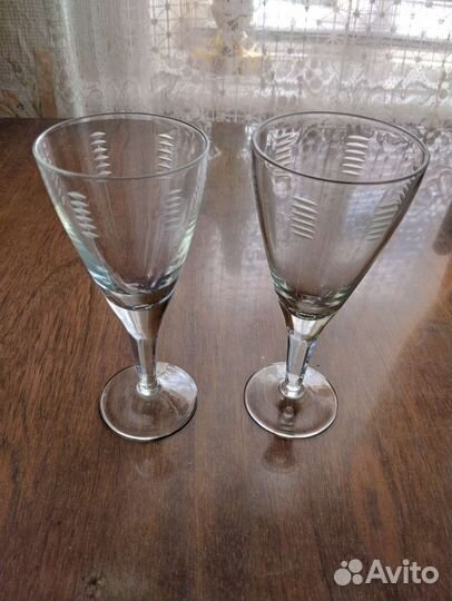 Фужеры цветное стекло СССР