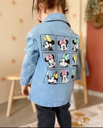 Джинсовая рубашка zara 116