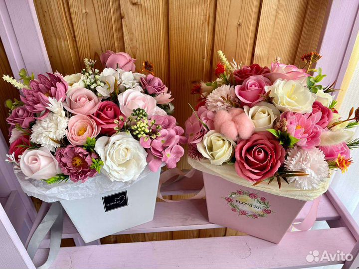 Мыльные розы букеты