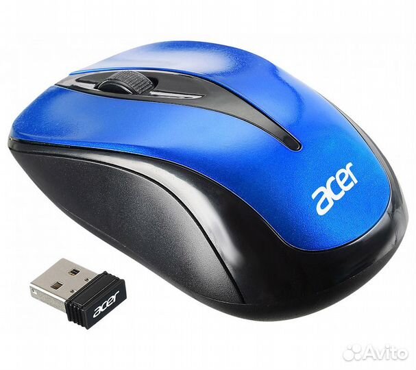 Беспроводная мышь Acer OMR132, синий/черный