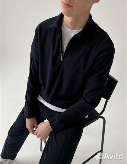 Костюм двойка Old Money (полузамок + штаны)