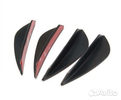 Элерон на передний бампер универсальный (карбон)