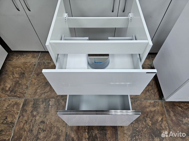 Тумба напольная 40 см под столешницу лондри белая