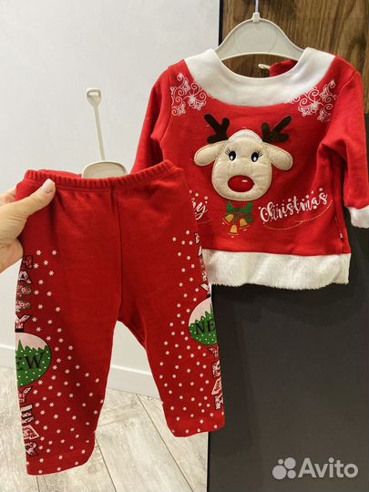 Новогодний костюм для девочки 74