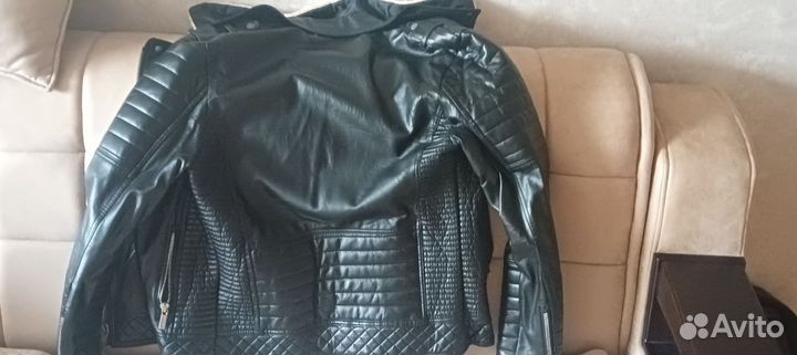 Кожаная куртка мужская 48 50 бу