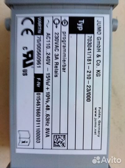 PID Регулятор jumo dtron 316