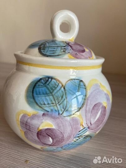 Сахарница фаянс зик Конаково СССР