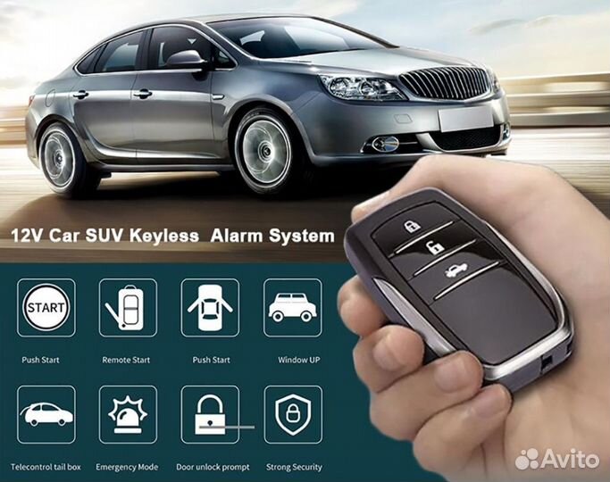 Кнопка старт-стоп с бесключевым доступом PKE №4