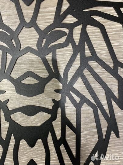 Панно металл Лев