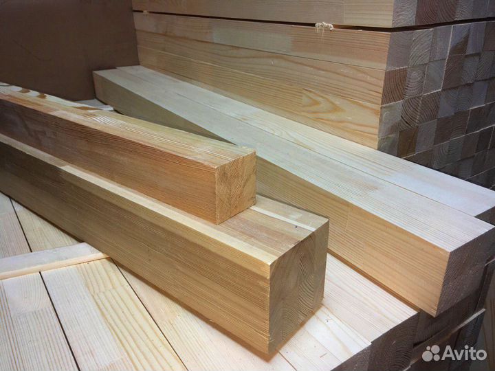 Производство бруса из лиственницы 100х200мм