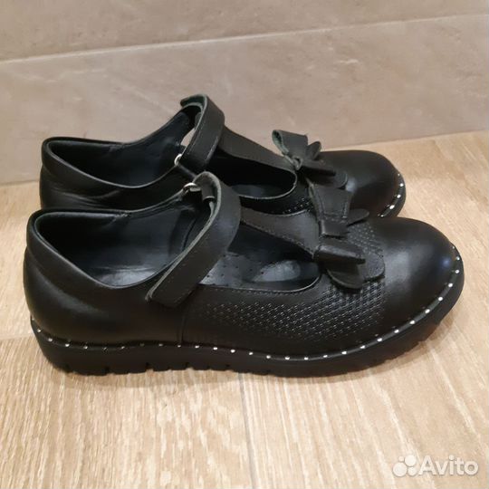 Школьные кожаные туфли Турция