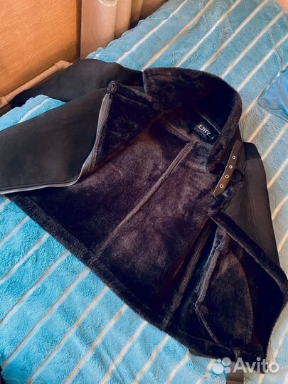 Дубленка авиатор короткая