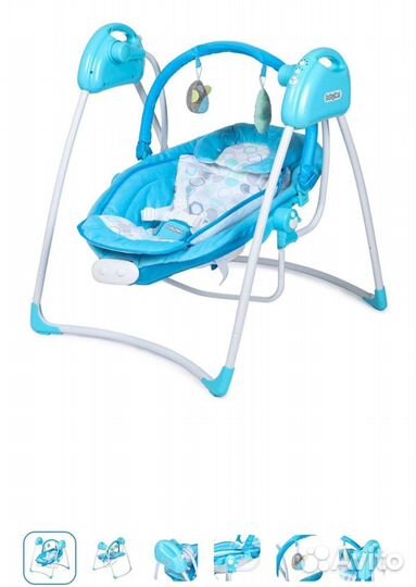 Детские электронные качели для новорожденных