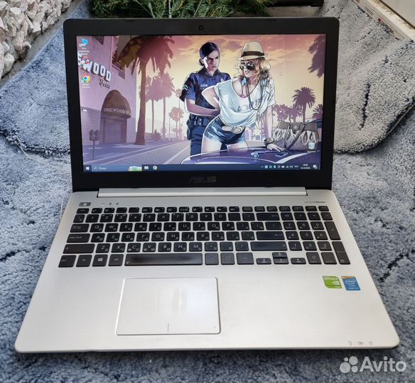 Игровой ноутбук asus i5/GT740M/ssd120