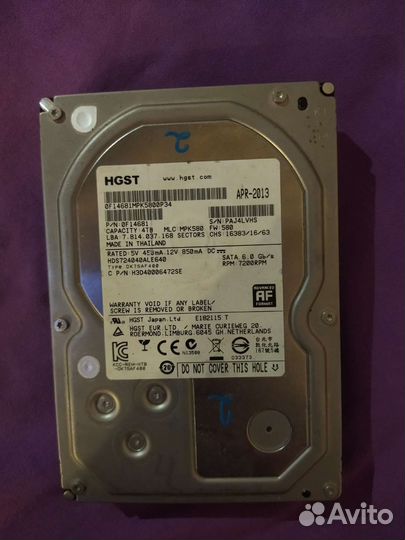 Жесткий диск 4тб