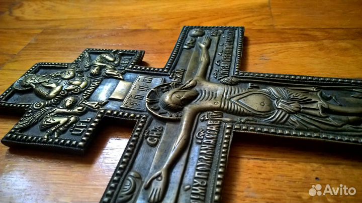 Крест бронзовый большой 19 век