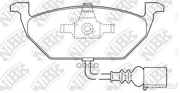 Колодки тормозные дисковые перед PN0148W NiBK