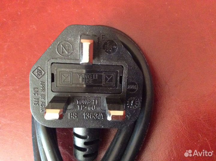 Кабель силовой для английских розеток