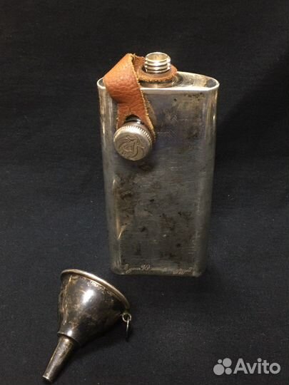 Фляжка с воронкой из серебра Greggio Италия