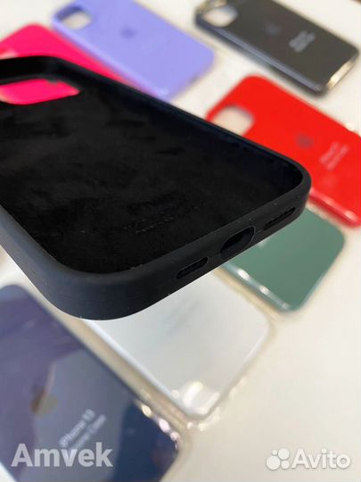 Чехол на iPhone 13 Pro Max (Закрытый низ) Чёрный