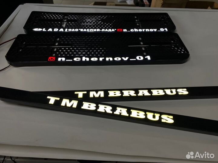 Рамка для номеров с LED подсветкой