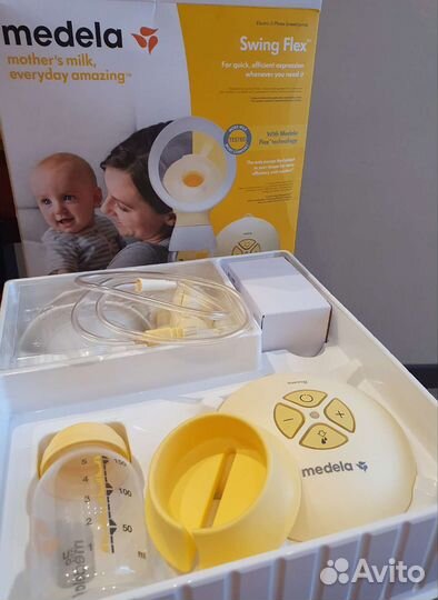 Молокоотсос medela swing flex электрический