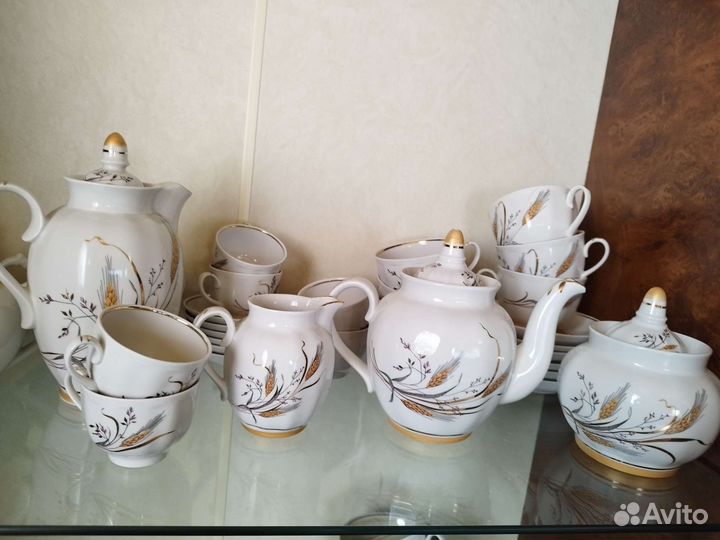 Чайно кофейный сервиз дулево Колоски