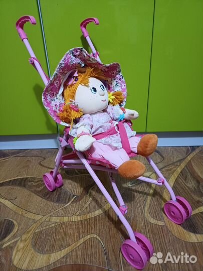 Прогулочная игрушечная коляска для кукол