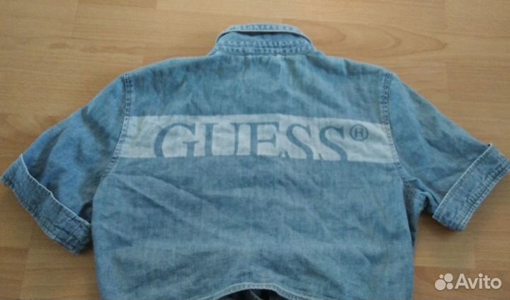 Джинсовая рубашка guess