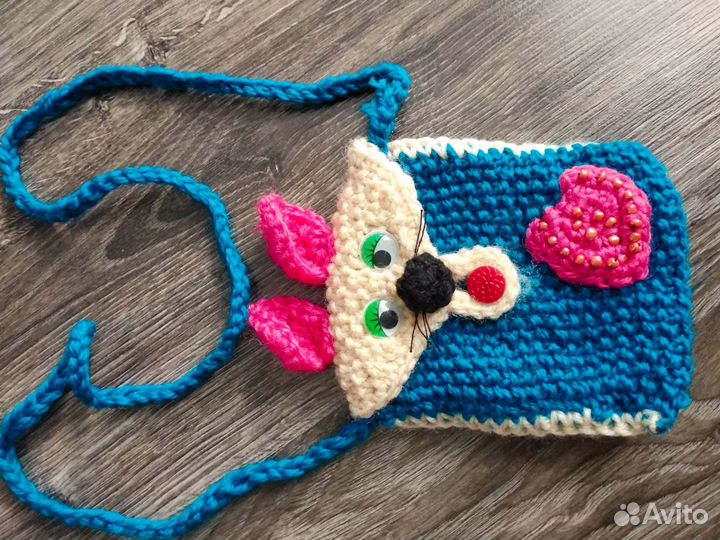 Сумка вязаная детская