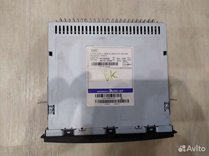 Родная магнитола на kia Sportage 2