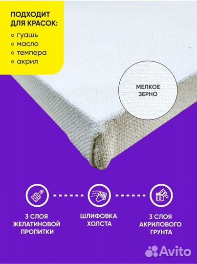 Набор холстов на подрамнике