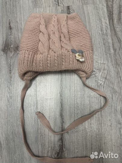 Шапка для девочки демисезон 44-46