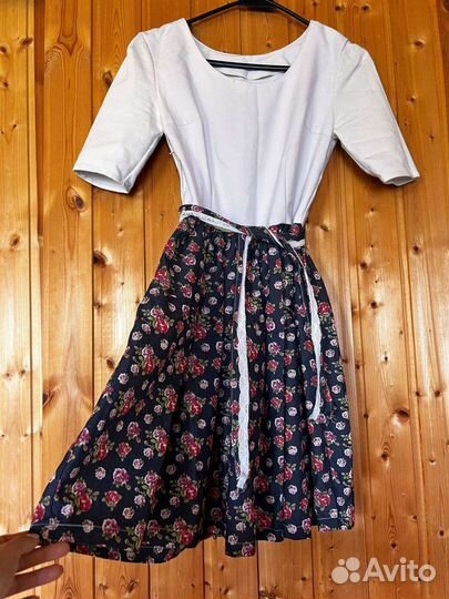 Платье ручной работы ткань натуральная