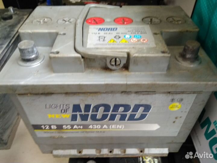 55Ач аккумулятор б/у Nord