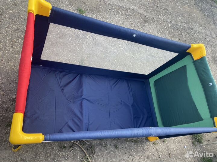 Большой манеж напольный детский складной