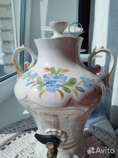 Фарфоровый электро самовар СССР