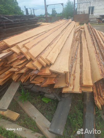 Доска необрезная сосна, лиственница