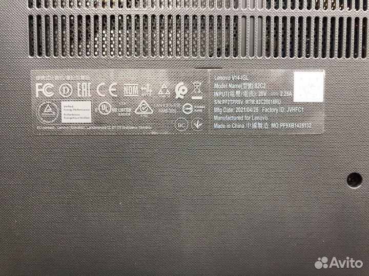 Ноутбук lenovo V14-IGL 82C2