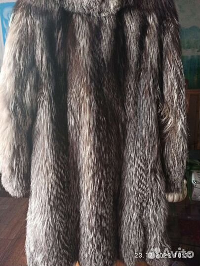 Шуба чернобурка