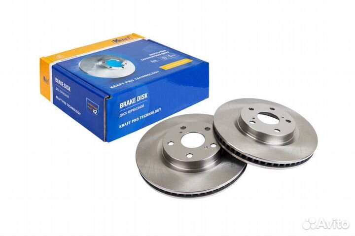 Диск тормозной передний kraft KT 016054