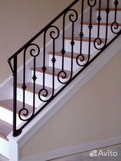 Кованые перила для лестниц с гарантией 5 лет