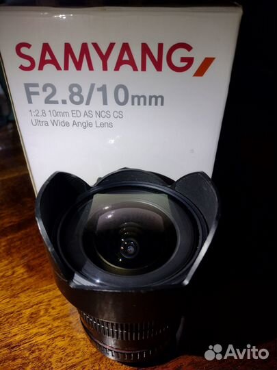 Samyang F/2.8 10mm Canon crop кроп объектив