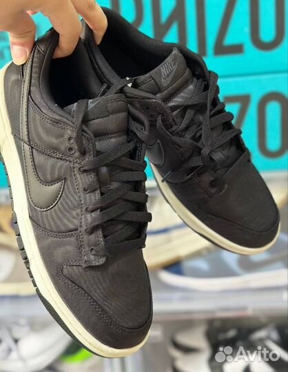 Кроссовки Nike Dunk Low Canvas Black оригинал