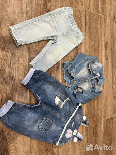Вещи пакетом для девочки 74 80 86