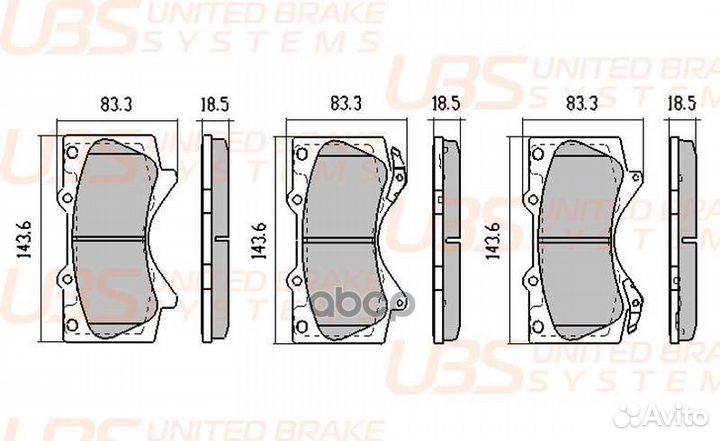 Премиум тормозные колодки toyota land cruiser J