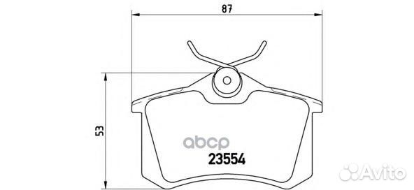 Колодки тормозные задние P85020 Brembo