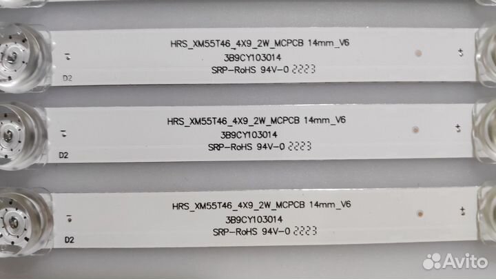 Подсветка HRS-XM55T46-4X9-2W-mcpcb для Xiaomi 55